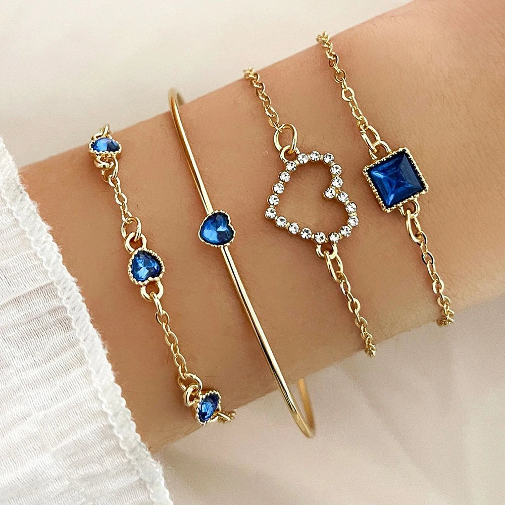 Snake Imitation Gemstone Bangle