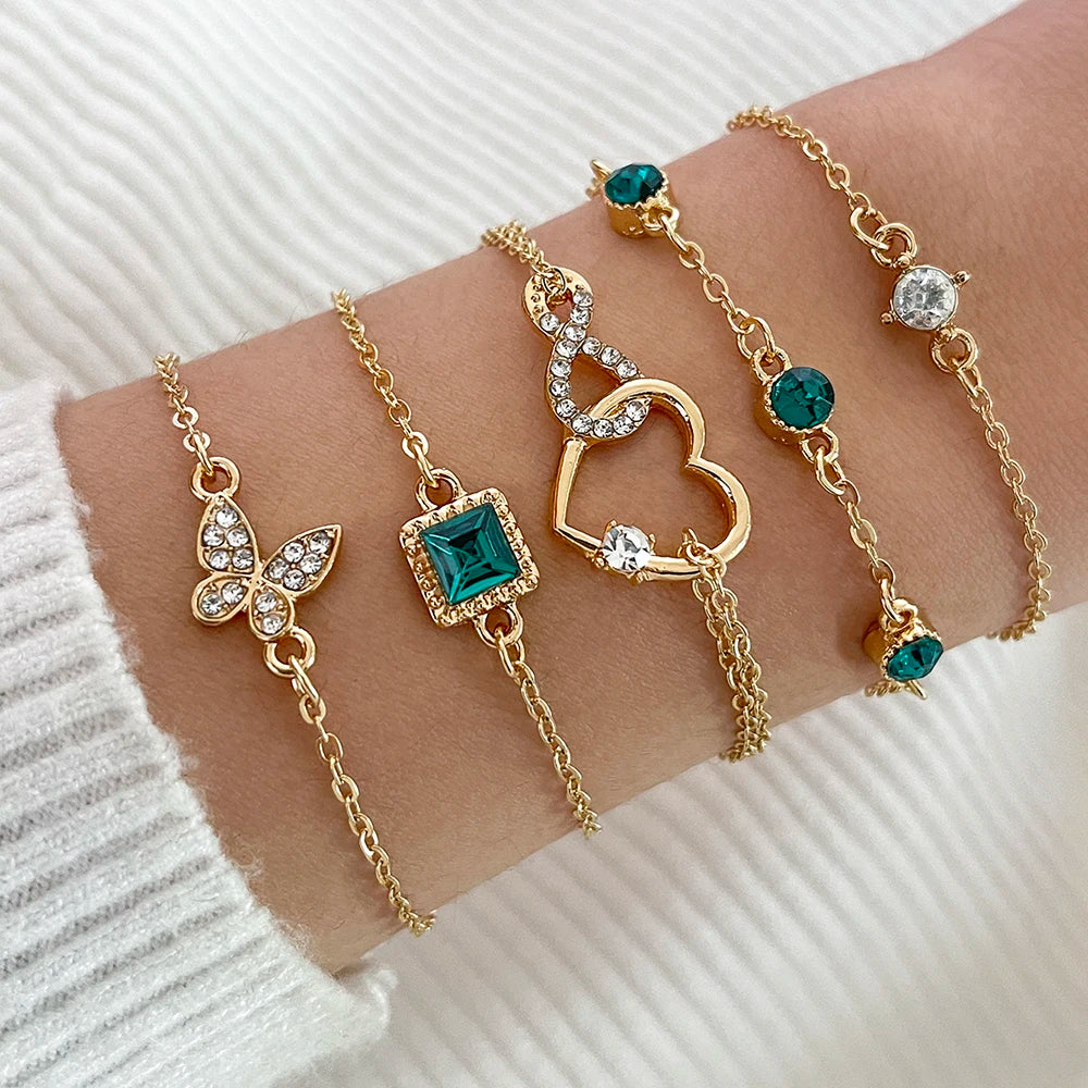 Snake Imitation Gemstone Bangle