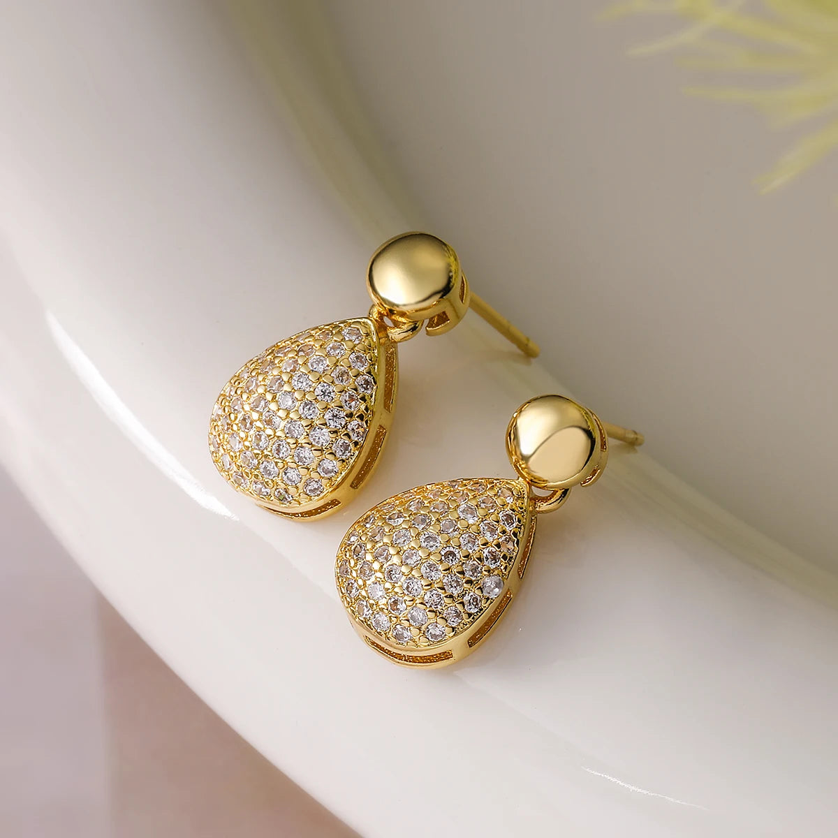 Ball Shape Long Dangle Earrings For Women High Polish Jewelry