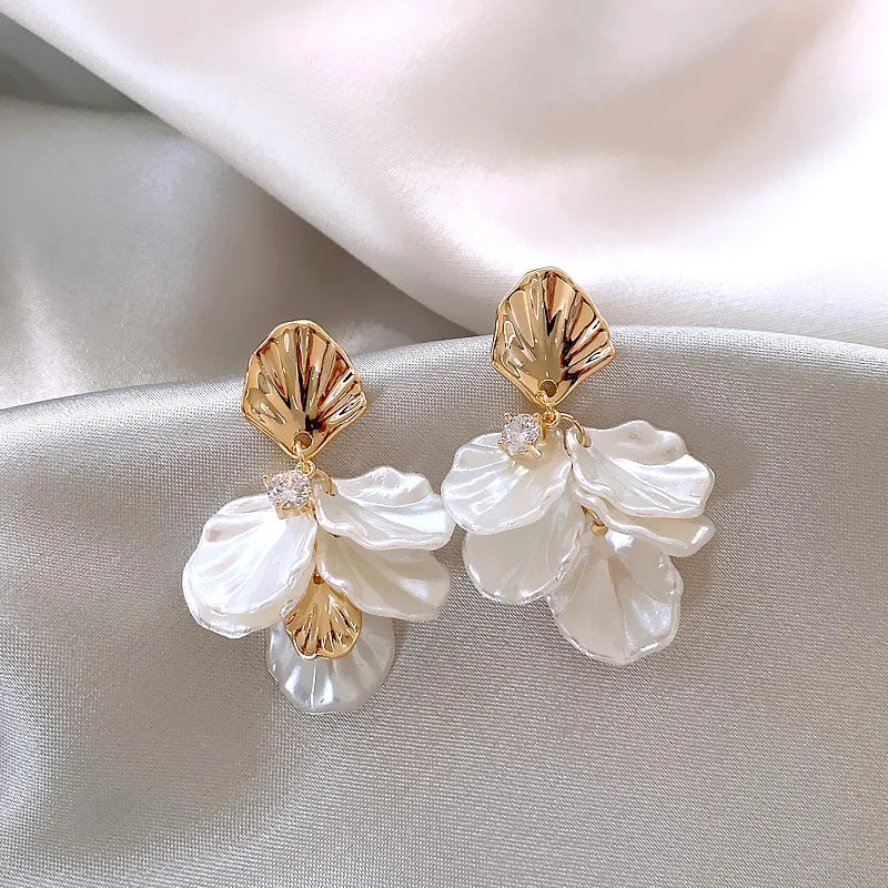 Korean Imitation Shell Dangle Earrings