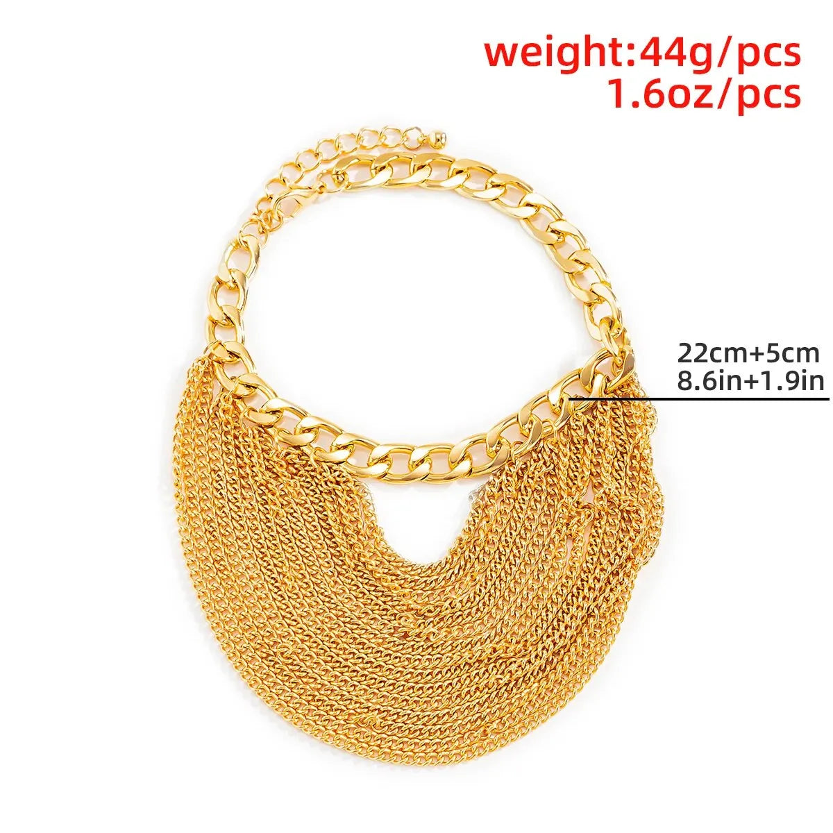 Sexy Multilayer Long Tassel Chain Anklets Jewelry
