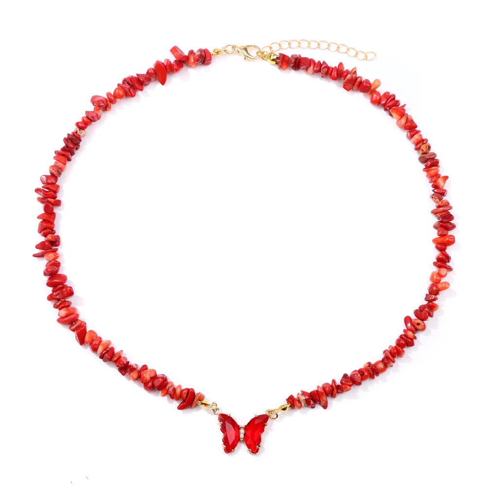 Butterfly Crystal Necklace