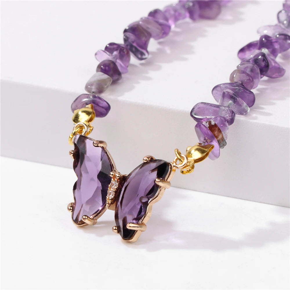 Butterfly Crystal Necklace