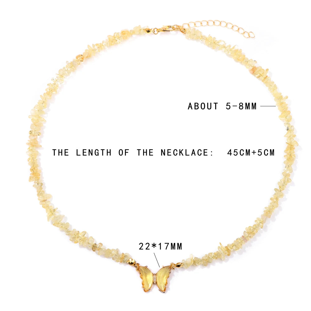 Butterfly Crystal Necklace