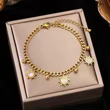 New Flower Charm Bracelet Waterproof Jewelry