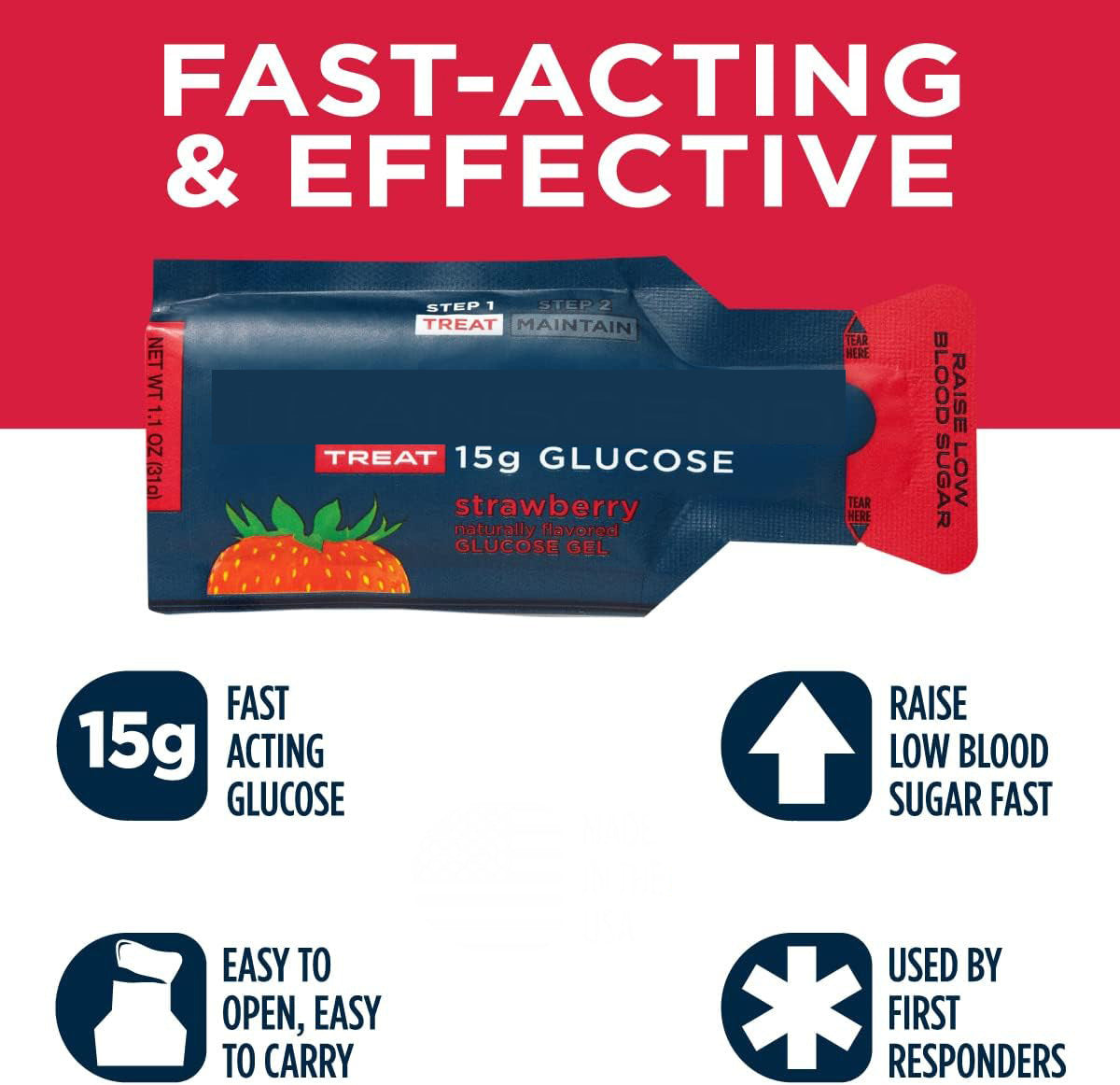 Strawberry Flavor Glucose Gel Jelly | Unique Lebal