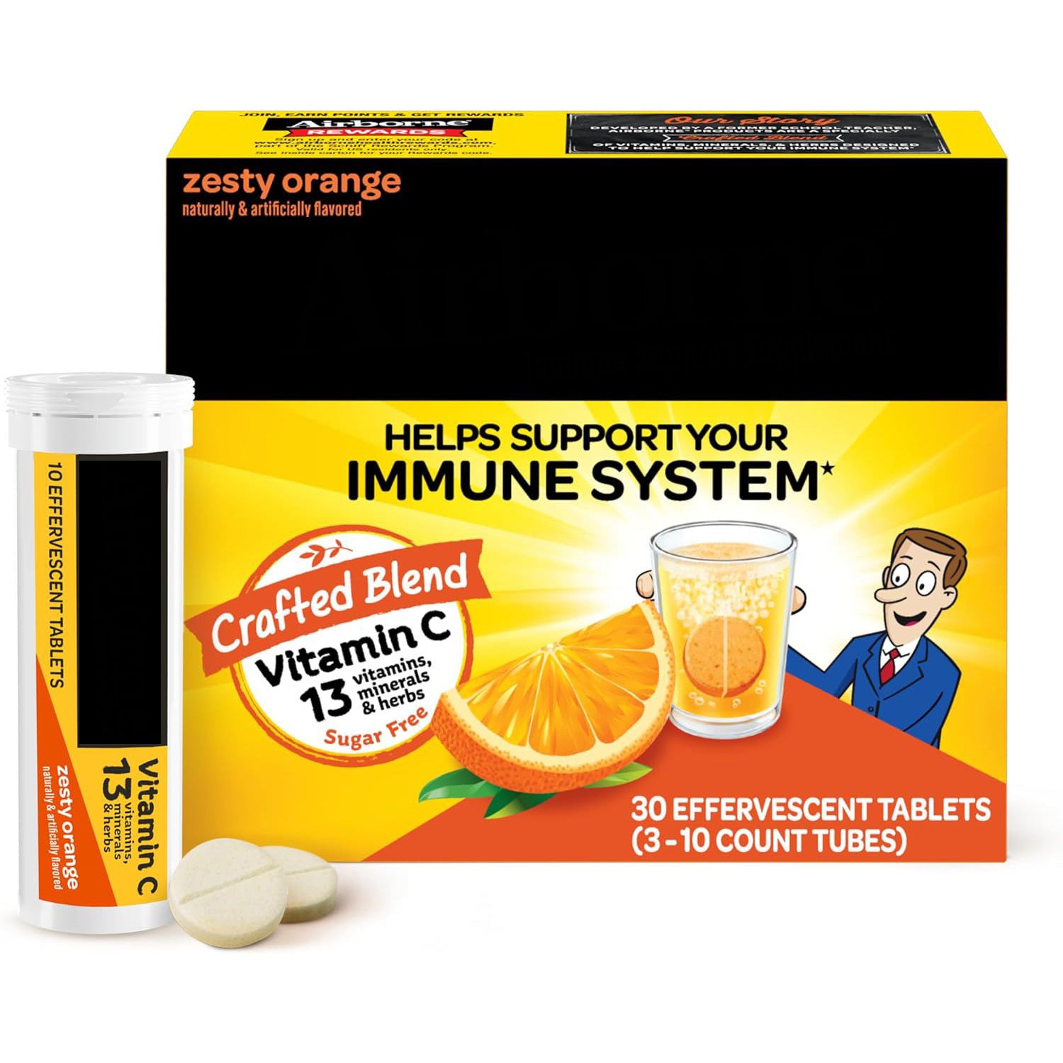 Vitamin C Effervescent Tablets | Uniquev Lebal 