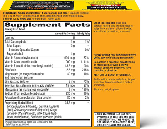 Vitamin C Effervescent Tablets | Uniquev Lebal 