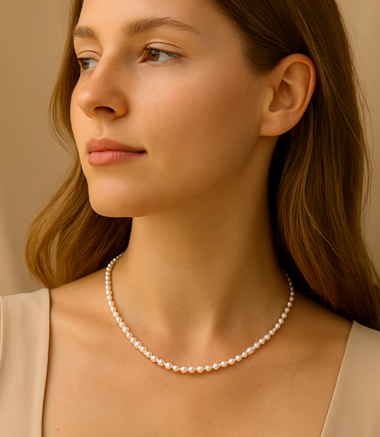 Luxury Minority Natural Freshwater Pearl Necklace| Unique Lebal