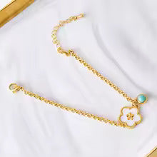 New Flower Charm Bracelet Waterproof Jewelry