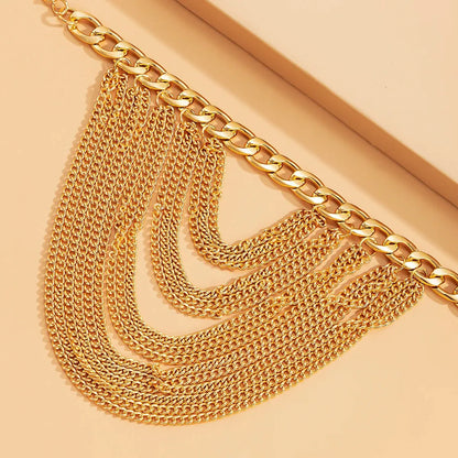 Sexy Multilayer Long Tassel Chain Anklets Jewelry