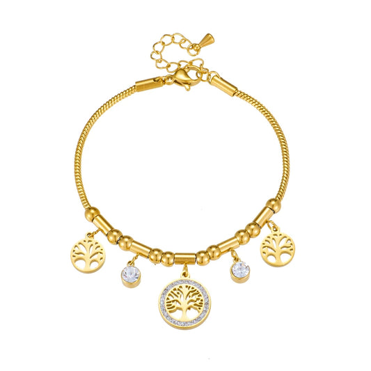 Bracelet Golden Tree Jewelry Gift