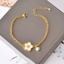 New Flower Charm Bracelet Waterproof Jewelry