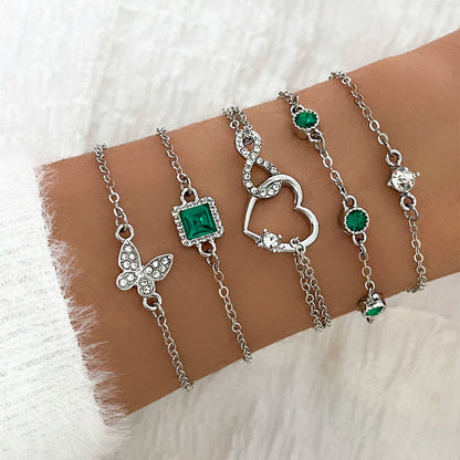Snake Imitation Gemstone Bangle