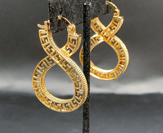 Original Vintage Dubai 18K Gold Plated Hoop Earrings for Women – African Hollow Copper Drop Earrings