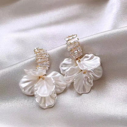 Korean Imitation Shell Dangle Earrings