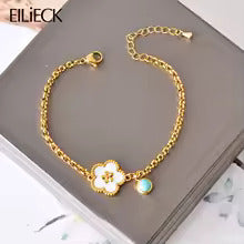 New Flower Charm Bracelet Waterproof Jewelry