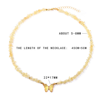Butterfly Crystal Necklace