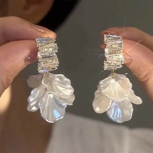 Korean Imitation Shell Dangle Earrings