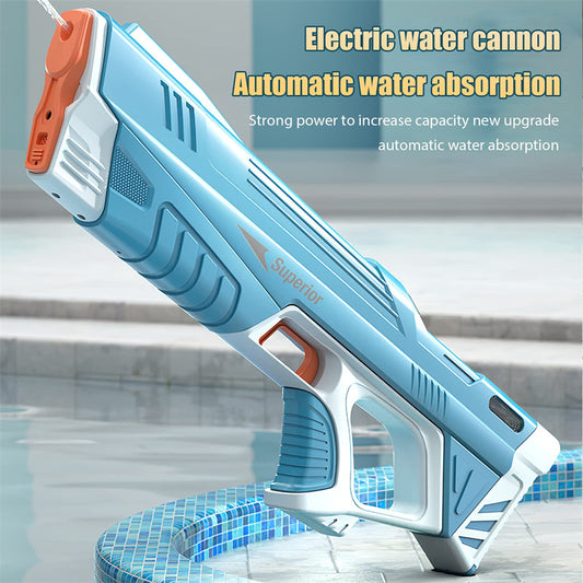Summer Full Automatic Electric Water Gun Toy Induction Water Absorbing High-Tech Burst Water Gun Beach Outdoor Water Fight Toys | Unique Lebal