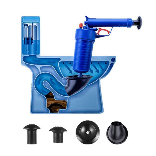 Plunger Opener Cleaner Kit – High-Pressure Drain Unblocker for Home | Perfect for Housewarming Gifts